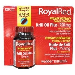 Image of Royal Red Krill Oil Plus 750mg Softgels 120-Pack - 1 x 150 Grams